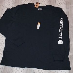 Carhartt Loose Fit Heavyweight Long-Sleeve Logo lT-Shirt